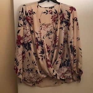 Charlotte Russe size 3x floral flowy blouse